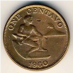 1 сентаво 1960 г. Филиппины(24) -719 - аверс