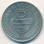 5 шиллингов 1974 г. Австрия(1) - 6934 - аверс