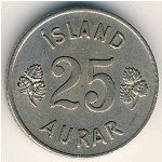 25 эйре 1962 г. Исландия(10) - 1061 - аверс