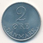 2 эре 1972 г. Дания(28) -4173 - аверс