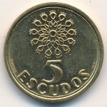 5 эскудо 2000 г. Португалия(18) -16372 - аверс