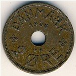 2 эре 1936 г. Дания(28) -4173 - аверс