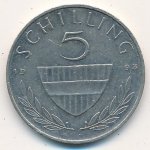 5 шиллингов 1993 г. Австрия(1) - 6934 - аверс
