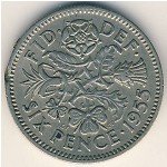 6 пенсов  1967 г. Великобритания(5) -111711 - аверс