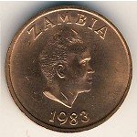 1 нгве 1983 г. Замбия(8) - 371 - реверс