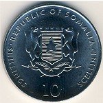 10 шиллингов 2000 г. Сомали(20) - 921 - аверс