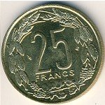 25 франков 1980 г. Центрально-африканская республика (25) - 168 - аверс