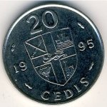 20 седи 1995 г. Гана(6) - 355 - аверс