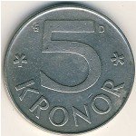 5крон 1983 г. Швеция(31) - 5354 - аверс