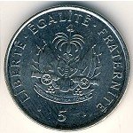 5 сентим 1997 г. Гаити(4) -225 - аверс