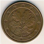 5 центов 2002 г. Германия(6) - 21339 - реверс