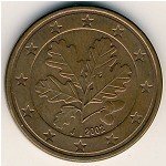 5 центов 2002 г. Германия(6) - 21339 - реверс