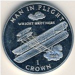 1 крона 1995 г.   Остров Мэн  (15) - 8204 - аверс