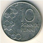 10 пенни 1991 г. Финляндия(24) -16437 - аверс
