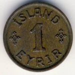 1 эйре 1938 г. Исландия(10) - 1061 - аверс