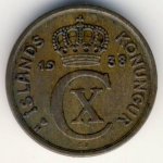 1 эйре 1938 г. Исландия(10) - 1061 - реверс