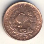 1 сентаво 1975 г. Колумбия(12) -681 - реверс