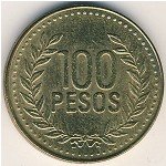 100 песо 2011 г. Колумбия(12) -681 - аверс