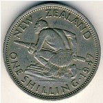 1 шиллинг 1947 г. Новая Зеландия(16) -1643 - аверс