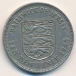 10 пенсов 1968 г. Джерси(7) - 1425 - аверс