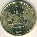 50 лисенте 1998 г. Лесото (13) - 773 - реверс