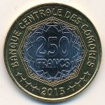 250 франков 2013 г. Коморские острова (12) - 1134 - аверс
