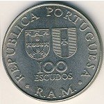 100 эскудо 1981 г. Мадейра остров (13)  2754 - аверс