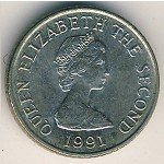 5 пенсов 1990 г. Джерси(7) - 1425 - реверс