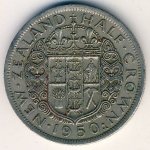 1/2 кроны 1950 г. Новая Зеландия(16) -1643 - аверс
