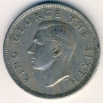 1/2 кроны 1950 г. Новая Зеландия(16) -1643 - реверс