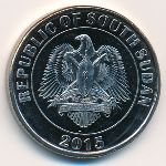 50 пиастров 2015 г. Южный Судан - 490 - реверс
