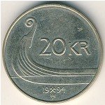 20 крон 2002 г. Норвегия(16) -2020 - аверс