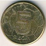 5 гульденов 2000 г. Нидерланды(15) -7213 - аверс