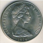 1 доллар 1974 г. Новая Зеландия(16) -1643 - реверс