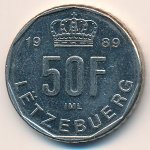 50 франков 1989 г. Люксембург(13) - 11445 - аверс
