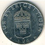 1крона  1984 г. Швеция(31) - 5354 - реверс