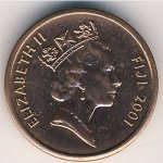 1 цент 1999 г. Фиджи(24) -522 - реверс