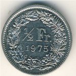 1/2 франка 2013 г. Швейцария(25) -2881 - аверс