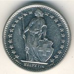 1/2 франка 2008 г. Швейцария(25) -2881 - реверс