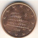5 центов 2002 г. Италия(10) - 8880 - реверс