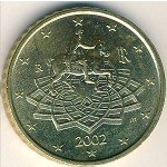 50 центов 2002 г. Италия(10) - 8880 - реверс