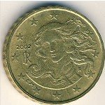 10 центов 2002 г. Италия(10) - 8880 - реверс