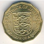 1/4 шиллинга 1966 г. Джерси(7) - 1425 - аверс