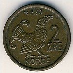 2 эре 1972 г. Норвегия(16) -2020 - аверс