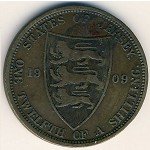 1/12 шиллинга 1909 г. Джерси(7) - 1425 - аверс