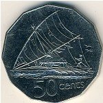 50 центов 1998 г. Фиджи(24) -522 - аверс