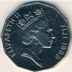 50 центов 1998 г. Фиджи(24) -522 - реверс