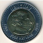 10 песо 2000 г. Уругвай(23) -562 - реверс