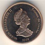 1/2 пенни 2008 г. Тристан-да-Кунья(22) -4381: - аверс
