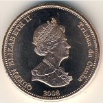 2 пенса 2008 г. Тристан-да-Кунья(22) -4381: - аверс